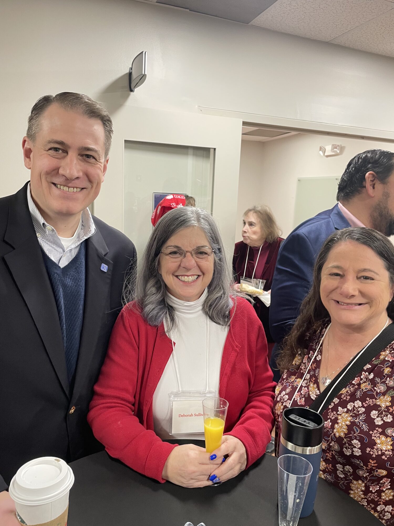 Superintendent Thomas Taylor and MCEA members